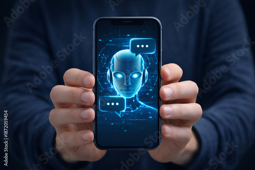 businessman hand holding mobile phone