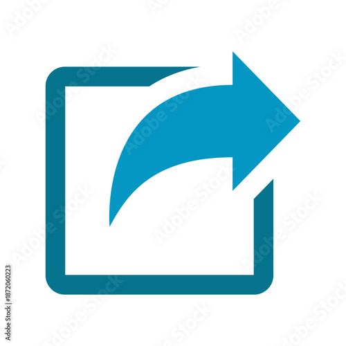 Share flat icon. Vector Illustration. Share arrow Illustration Vector.
