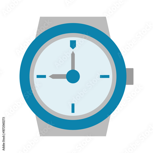 Watch flat icon. Vector Illustration. Hand Watch Illustration Vector.