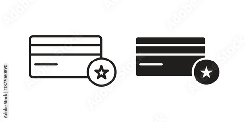 Loyalty program icons In Trendy Design Vector Eps 10, Editable Stroke and solid flat.