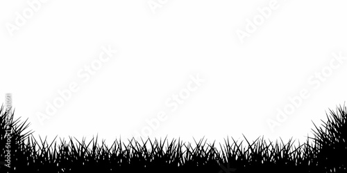 A simple image depicting a patch of grass against a white background