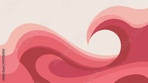 abstract pink background with waves