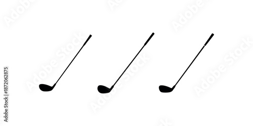 Golf icon set vector illustration solid and glyph style design isolated on white background