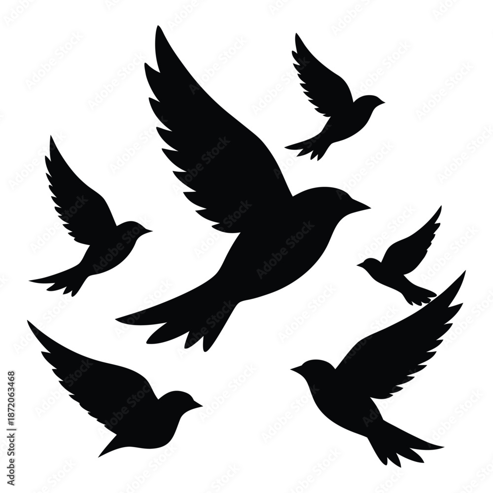 Obraz premium vector silhouette of dove