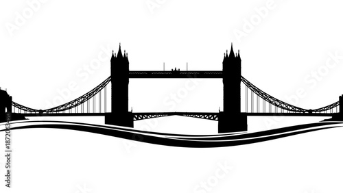 Iconic Tower Bridge in London