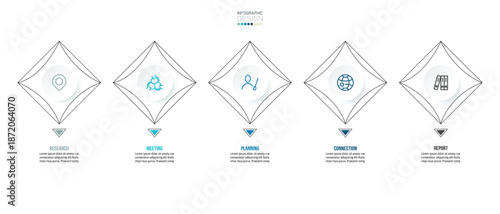 Infographic template business concept with option.
