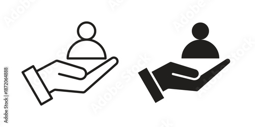 Retention icons In Trendy Design Vector Eps 10, Editable Stroke and solid flat.