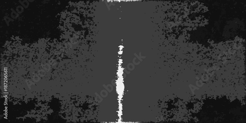 Abstract grayscale image featuring a vertical bright line with textured surroundings