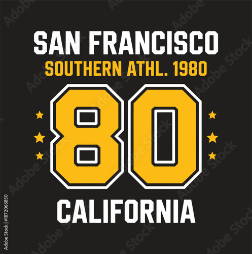 San Francisco Southern Athletic 1980 California 80 Jersey