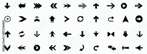  Arrow icon. Arrow vector collection. Arrow. Cursor. Modern simple arrows. Vector illustration.Down arrow vector icon set. scroll illustration sign collection.