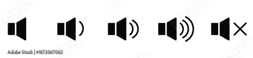 Speaker Volume Audio Icon – App and Web Interface Symbol