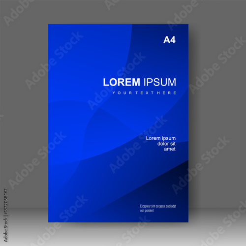 Book cover abstract modern design. Annual report. Brochure template, catalog. Simple Flyer promotion. magazine. Vector illustration