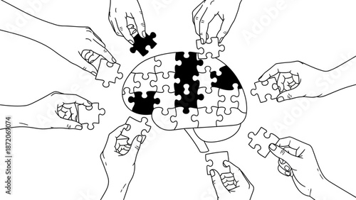 Hand drawn vector illustration of an elephant and a wolf sketch design featuring a black silhouette art style for a coloring concept icon