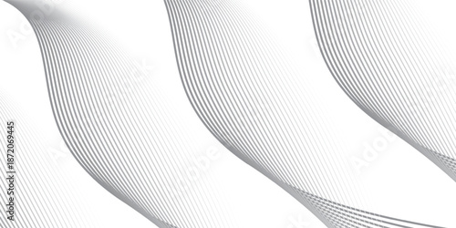 Abstract wave element for design. Digital frequency track equalizer. Stylized line art background.