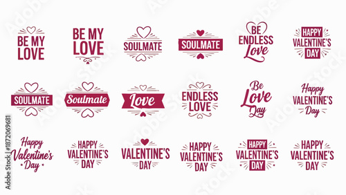 Valentine's Day greeting card designs featuring love and heart-themed illustrations