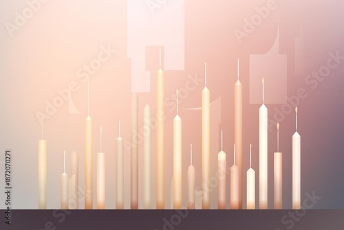 abstract background with city skyline