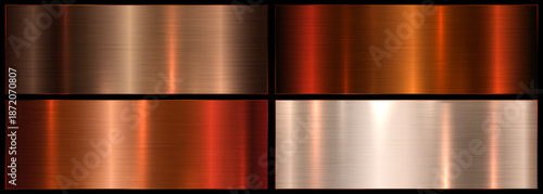 bronze metal gradient. background palette with bronze texture.Metallic gradient effects for creating texts and bulletin boards, infographics.