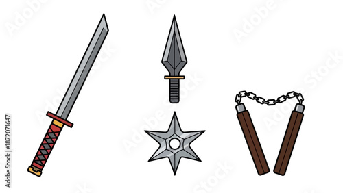 Traditional Ninja Weapons Set