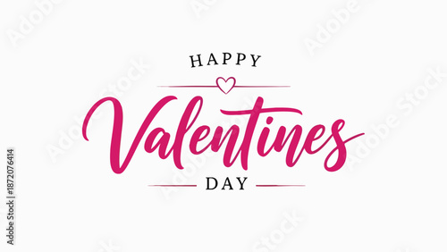 Celebrate Love and Romance with a Joyful 'Happy Valentine's Day' Message adorned with a Sweet Heart Symbol, Perfect for Sharing Affection and Warm Wishes with Loved Ones