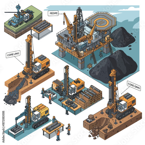 Oil Rig Equipment Diagrams and Illustrations.