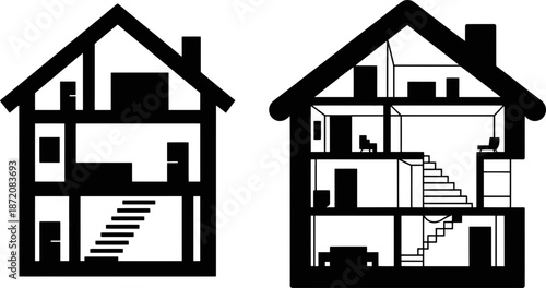 Explore home design ideas with detailed house cross section floor plans