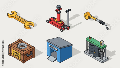 Assorted Automotive Tools and Garage Equipment.