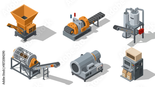 Industrial Machinery Equipment for Manufacturing Process.