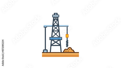 Drilling Rig Equipment for Oil Extraction.