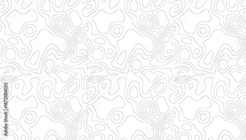 Intricate white contour lines on a light background