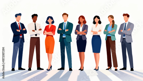 Business team in formal attire