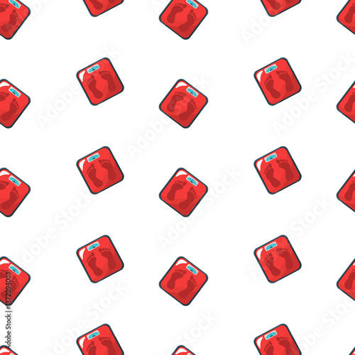 scales fitness equipment seamless pattern mirror