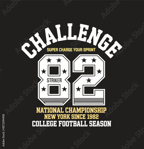 Black with 82 and 2 numbers and National Championship text