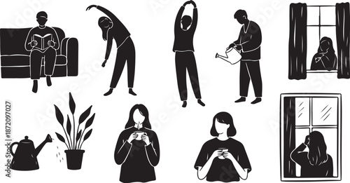 People experiencing stress and anxiety in daily life