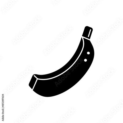 Playful Banana Phone Visual Joke Icon with Clean Minimal Humor Design Vector illustration