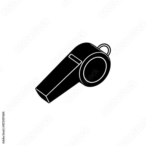 Minimal Black Outline of a Party Whistle Prank with Playful Concept Vector illustration