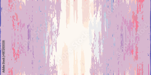 Abstract pastel vertical brush strokes create a soft textured background