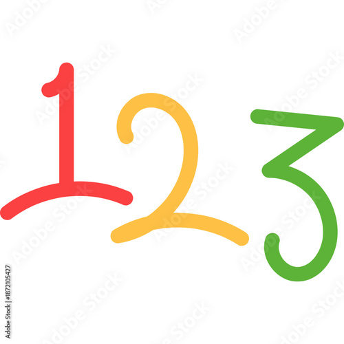 Hand Draw Cute Number