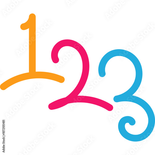 Hand Draw Cute Number