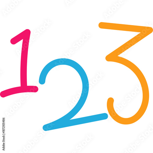 Hand Draw Cute Number