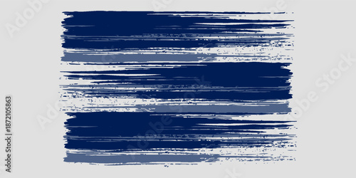 Vector stripes pattern. Seamless navy blue and white brush stroke background. Striped print with distress texture. Painted ornament fwith vintage vibe. Thick lines