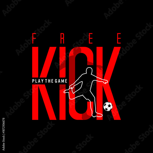 free kick football design