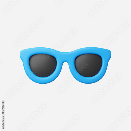 3d Realistic Eyeglass vector illustration