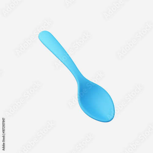 3d Realistic Spoon vector Illustration