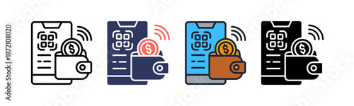 Digital Wallet multiple icon