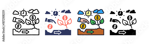 Savings Plan multiple icon