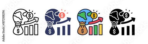 Cash Handling multiple icon