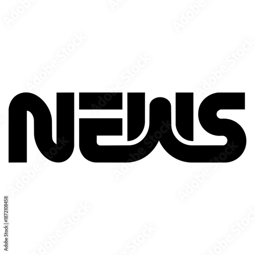 Bold typographic wordmark reading “NEWS”, conveying media, journalism, information flow, and modern communication.