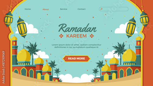 Ramadhan Kareem background vector 