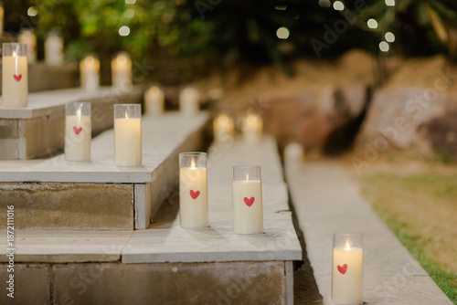 Romantic Candle Light: A Celebration of Love with Heartfelt Luminaries