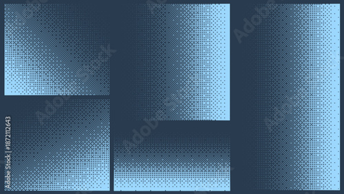 Pixelated bitmap gradient texture. Retro pixel art, black dither pattern, 8 bit vector background. Abstract Y2K Pixel Gradation Dithering Halftone Fade Gradation Effect Graphic Design Element.